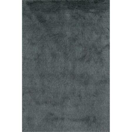 MARSHMALLOW FLUFF Loloi Shags Graphite Rug 5 Ft. x 7 Ft. 6 In. DANSDA-09GT005076